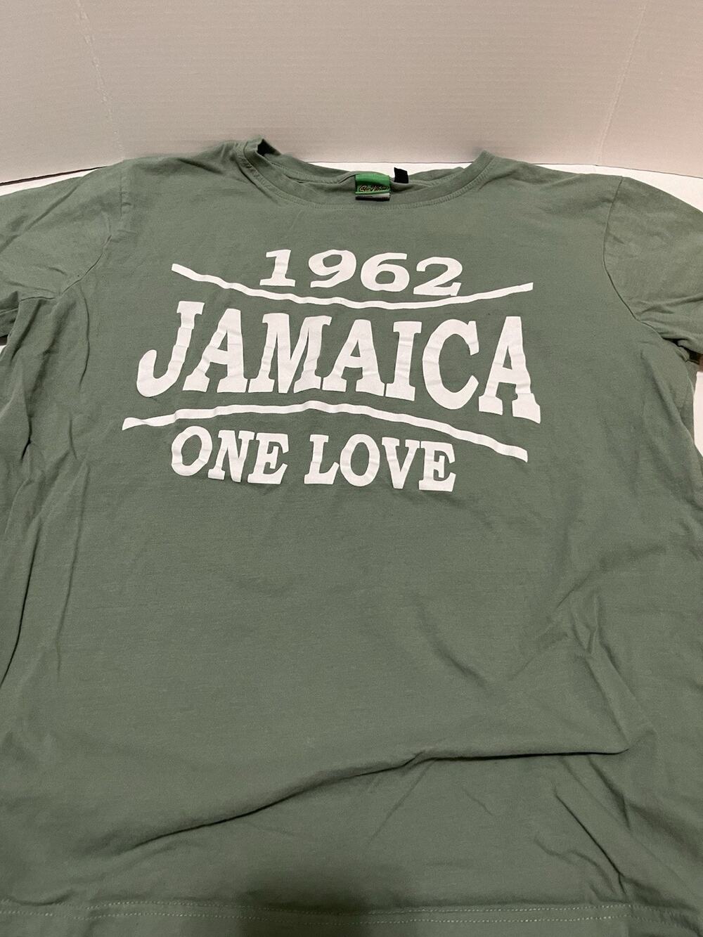 Sun Kissed Jamaica One Love 1962 Green T-Shirt Men’s Size XL